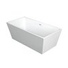 Aqua Eden 52.75 L, 29.5 W, Glossy White, Acrylic VTSQ533024